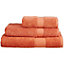 Just So Home Turkish Cotton Towels Pack of 2 (Terracotta, Bath Sheet )