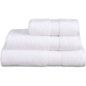 Just So Home Turkish Cotton Towels Pack of 2 (White, Bath Sheet )