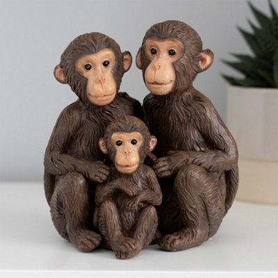Just The Three of us Monkey Family Ornament