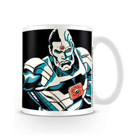 Justice League Official Cyborg Mug White/Black (One Size)