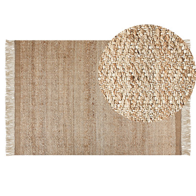 Jute Area Rug 140 x 200 cm Beige ABANA