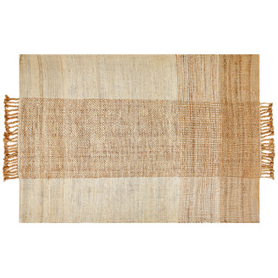 Jute Area Rug 140 x 200 cm Beige HAMZALAR