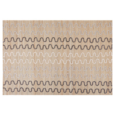 Jute Area Rug 140 x 200 cm Beige SOGUT