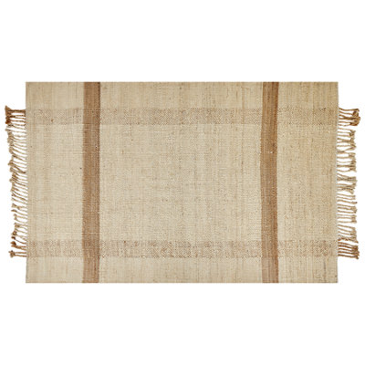 Jute Area Rug 140 x 200 cm Beige YELMEZ