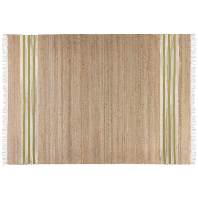 Jute Area Rug 160 x 230 cm Beige and Green MIRZA