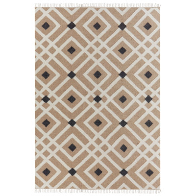 Jute Area Rug 160 x 230 cm Beige ESENCIK