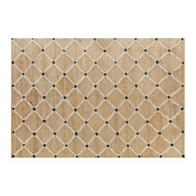 Jute Area Rug 160 x 230 cm Beige KALEKOY