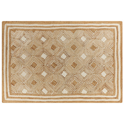 Jute Area Rug 160 x 230 cm Beige MENGEN