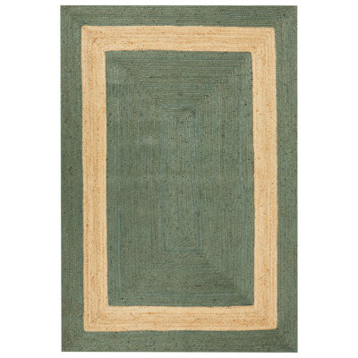 Jute Area Rug 160 x 230 cm Green KARAKUYU