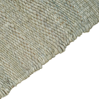 Jute Area Rug 160 x 230 cm Green LUNIA