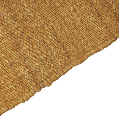 Jute Area Rug 160 x 230 cm Mustard LUNIA