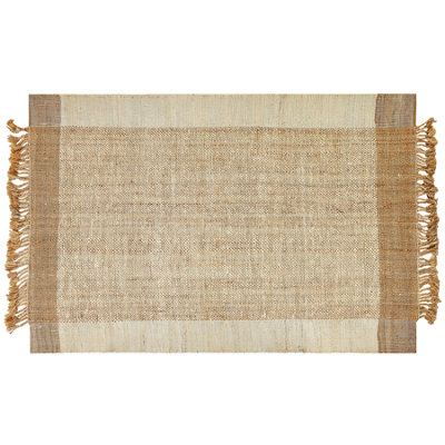 Jute Area Rug 200 x 300 cm Beige DEDEMLI