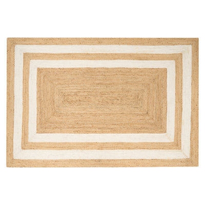 Jute Area Rug 200 x 300 cm Beige GEMEREK