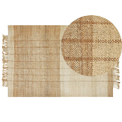 Jute Area Rug 200 x 300 cm Beige KARKIN