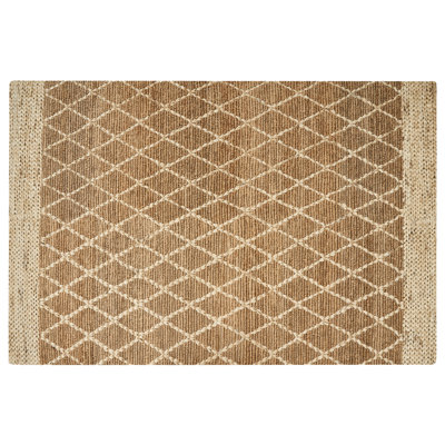 Jute Area Rug 200 x 300 cm Beige ZORAVA