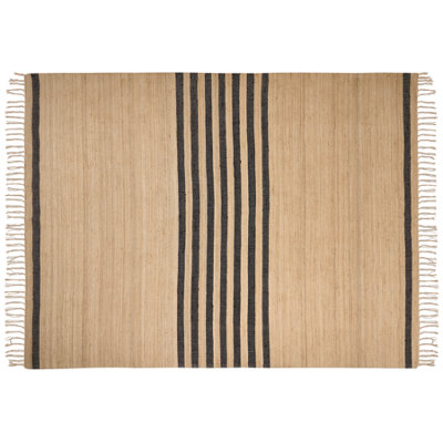 Jute Area Rug 300 x 400 cm Beige ERICEK