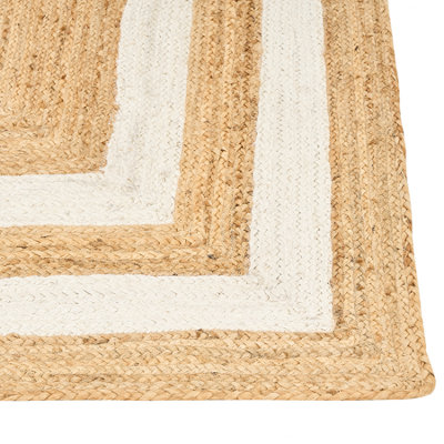 Jute Area Rug 300 x 400 cm Beige GEMEREK