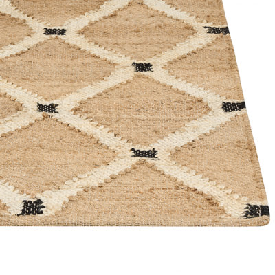 Jute Area Rug 300 x 400 cm Beige KALEKOY