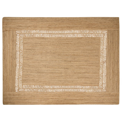 Jute Area Rug 300 x 400 cm Beige YENIKOY