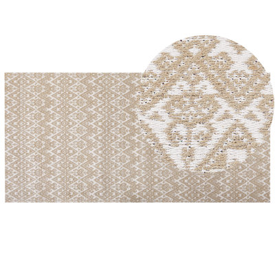 Jute Area Rug 80 x 150 cm Beige ATIMA