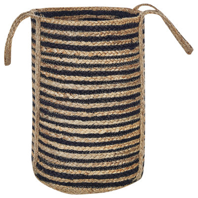 Jute Basket Beige and Black JHANSI