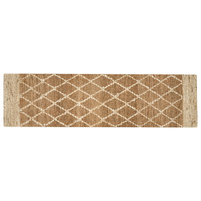 Jute Runner Rug 80 x 300 cm Beige ZORAVA