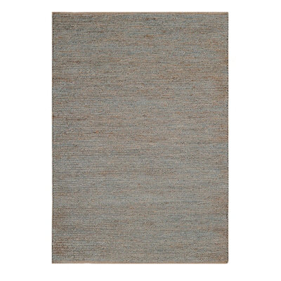 Jute Silver Plain Handmade Modern Rug for Bedroom & Living Room-200cm X 300cm