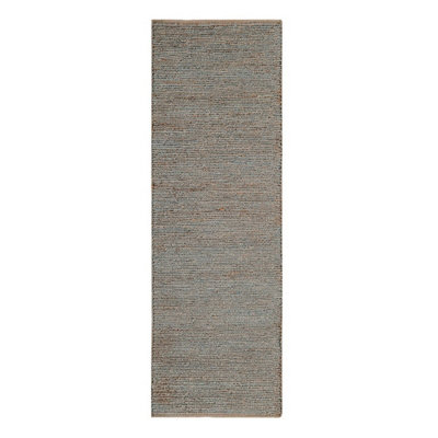 Jute Silver Plain Handmade Modern Rug for Bedroom & Living Room-200cm X 300cm