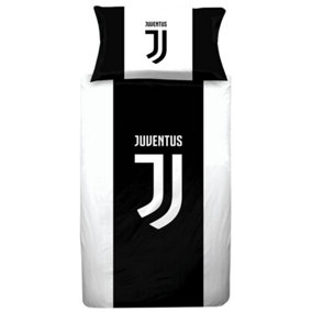 Juventus F.C. Duvet Cover Set Black/White (Single)