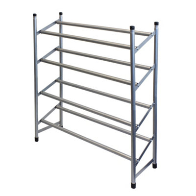 JVL 4 Tier Shoe Rack, Non-extendable