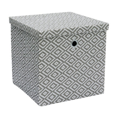 JVL Argyle Foldable Square Paper Storage DIY at B&Q