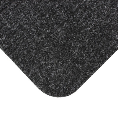 JVL Delta Scraper Doormat, 40x60cm, Charcoal