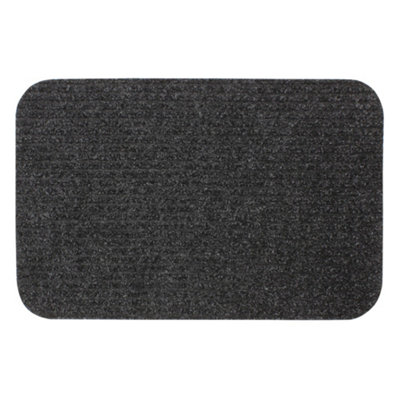 JVL Delta Scraper Doormat, 40x60cm, Charcoal