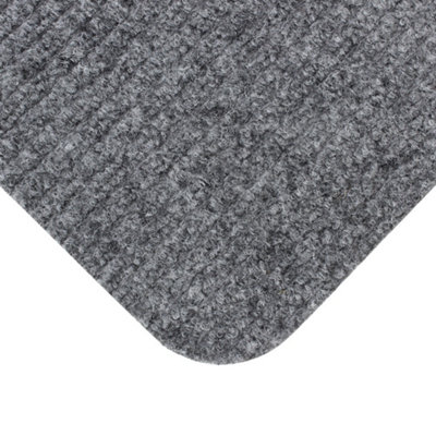 JVL Delta Scraper Doormat, 40x60cm, Grey