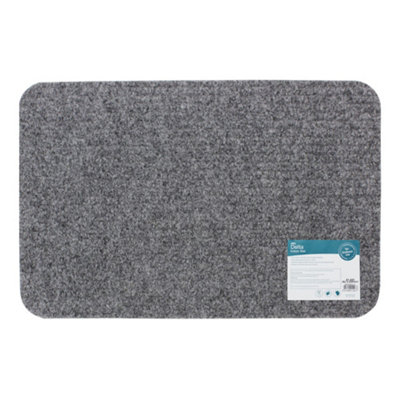 JVL Delta Scraper Doormat, 40x60cm, Grey