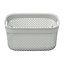 JVL Droplette Design Plastic Storage Box, Grey