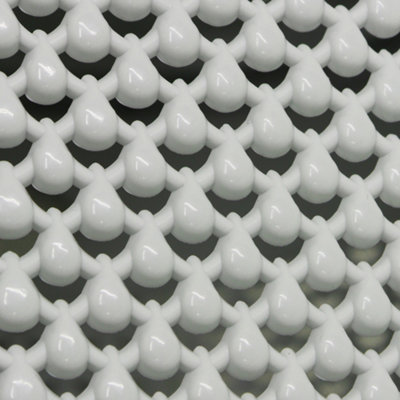 JVL Droplette Design Plastic Storage Tray, Grey