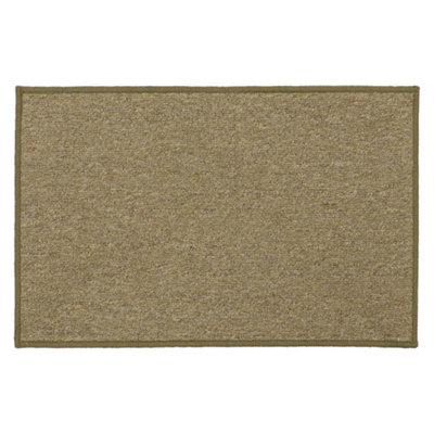 JVL Eden Machine Washable Latex Backed Doormat, 50x80cm, Latte