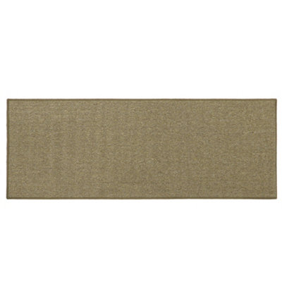 JVL Eden Machine Washable Latex Backed Runner Doormat 57x150cm, Latte