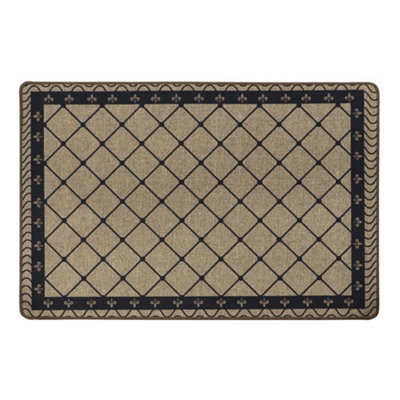 JVL Elegance Door Mat 50 x 75 cm, Diamond