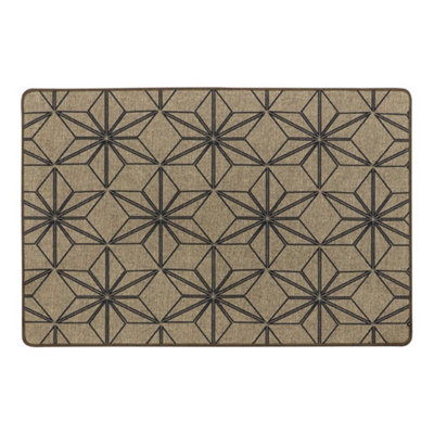 JVL Elegance Door Mat 50 x 75 cm, Stars