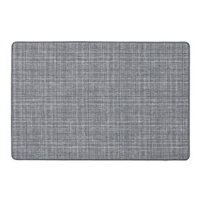 JVL Elegance Indoor Mat, 50x75cm, Grey