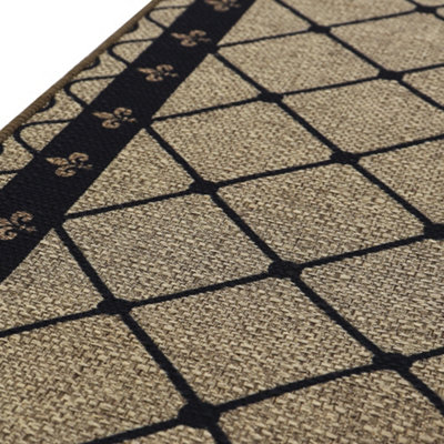 JVL Savio Machine Washable Door Mat, 40 X 60 Cm, Grey