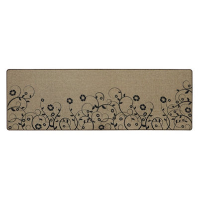 JVL Elegance Runner Mat 50 x 150 cm, Trailing Flower