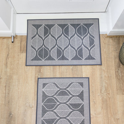 JVL Expression Doormat and Runner Set, Leaves