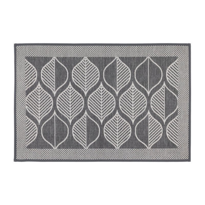 JVL Expression Doormat, Leaves - 50x75cm