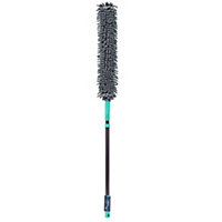 JVL Flexible Chenille Head Duster with Extedable Handle, Grey/Turquoise