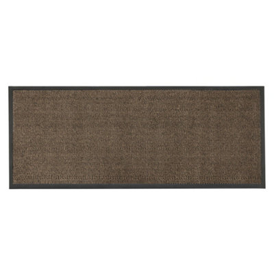 JVL Heavy Duty Barrier Door Mat, 60x150cm, Brown/Black DIY at B&Q