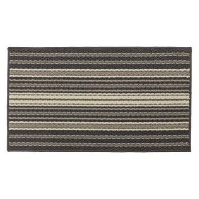 JVL Hubble Machine Washable Latex Backed Doormat, 40x70cm, Dusk