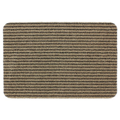 JVL Infinity Entrance Door Mat, 50x75cm, Beige